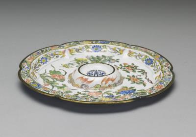 图片[2]-Cup and saucer with landscape and floral decor, Qing dynasty, Kangxi reign（1662-1722）-China Archive